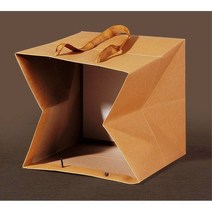 무지 크라프트 사각 매장 포장 쇼핑백 L 5개 쇼핑백기성품 생일선물포장 박람회쇼핑백