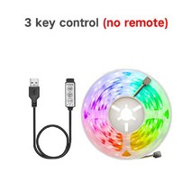 빛 장식 분위기 감성 조명 야간 LED 프로젝터 USB 램프 led 스트립 적외선 제어 네온 아이스 5050 tv 백라이트 룸 smd5050 usb 침실 1m 2m 3m 4m, ir 3keys 풀셋, 5m