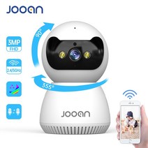 가정용cctv 홈cctv IP 베이비 자동 CCTV 반려동물 방범용, 3MP 2.4G 5G Wifi, EU plug, 3.6mm