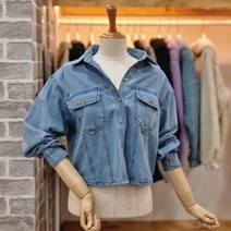 레코브 크롭 데님 셔츠 LC41C3DN002X