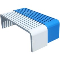 공원벤치 정원 평벤치 컬러 야외용 운동장 철제 주물, 100x40x45 레드