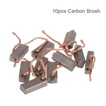 구리 전기 발전기 카본 브러쉬 자동차 전동 공구 레귤레이터 낮실버 5x7x19mm 10 개, [01] as pic