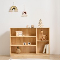 서랍책장 책장수납함 낮은책꽂이 아네스 원목 1100 교구장 책꽂이 공간분리 서재장 좁은