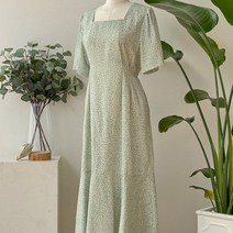 키메라제이 네츄럴 플라워 스퀘어넥 원피스 3color
