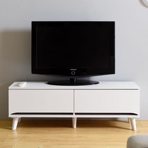 쥬시 1200 미니 TV 거실장 낮은 티비다이 장식장, 쥬시 1200 미니 거실장, 화이트
