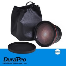 캠코더렌즈 카메라렌즈 58mm 0.43x 전문가 용 HD 광각 렌즈 (매크로 부분 포함) Canon EOS 750D, 한개옵션0