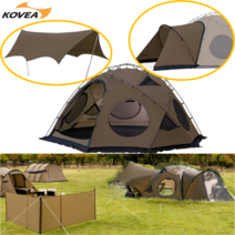공식판매처 / 코베아 고스트 쉘터 ( 베스티블+헥사 타프 ) 신제품 결합도킹 풀세트 시리즈 비바돔 오크돔 텐트, 고스트 쉘터(텐트)+고스트 헥사타프(도킹타프)