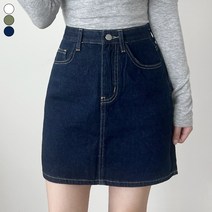 바비팩토리 여성용 A라인 면 코튼 미니스커트 치마