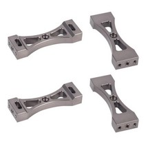금속 브래킷 금속 DIY 부품 키트 WPL B1 B14 B16 B24 C14 C24 B36 MN D90 D91 RC 자동차 업그레이드 금속 4 피스, Lemon yellow