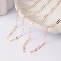 주리에떼 14k목걸이줄 데일리 여자 블린 금 클립 체인목걸이 45cm