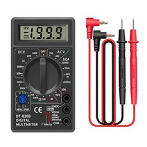수평자 휴대용 LCD 디지털 멀티미터 DT830B AC DC 750 V 1000V 전압계 옴 테스터 높은 안전성, 01 Black
