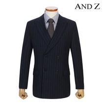 앤드지 앤드지 스트라이프 네이비 더블 정장자켓 (BZY4SB1151)