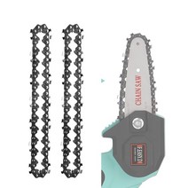 소형전기톱 엔진톱 실톱 쇠톱 쇠톱날 기계톱4 인치6 인치 전기 체인 톱 미니 스틸 전기 톱 체인 전기 전기 톱 정원 전동 공구 액세서리 체인 교체, 6인치 톱 및 가이드