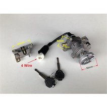 스쿠터 키 점화 스위치 세트 잠금 장치 야마하 Bws125 Zuma125 Yw125 Yw Bws Zuma 125cc, CHINA, One Size, 한개옵션0