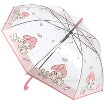 산리오 보더스토리 투명60 우산 POE 마이멜로디 시나모롤 쿠로미 장우산 장마대비 주니어 캐릭터우산