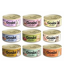 고스비 캣 프레스코 70g 그레인프리 주식캔, 참치&새우, 1개