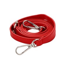 가방 수리 부품 지퍼 교체 핸드백에 대 한 125cm 긴 pu 가죽 스트랩 액세서리 에, 110cm-125cm, 레드 실버 버클