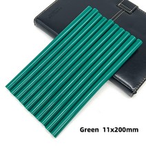 핫멜트필름 핫멜트 접착제20 개 핫멜트 접착제 스틱 11mm 투명/검정/빨강/노랑/녹색 글루 건용 막대 DIY, 01 11mm_04 Red 270mm