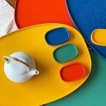 컬러 옻칠 자인트레이 미니 4colors, 3.홍색(미니)