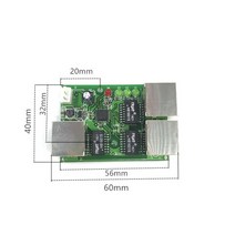 oem 공장 직접 미니 빠른 10100mbps 3 포트 이더넷 네트워크 lan 허브 스위치 보드 2 레이어 pcb 3 rj45 5v 12v 포트, 3 포트 1