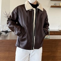 알파카 퍼 남자 무스탕 자켓 B-3 B3