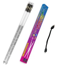 LED 드럼스틱 멀티컬러 USB 충전식 드럼채