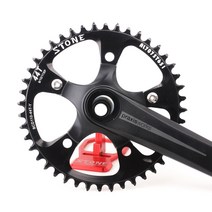 사이클 크랭크 자전거 스톤 합금 7075 단일 체인 링 BCD 110mm 32T - 60T 원형 5 암 좁은 와이드 레드 XX1 MTB 접이식 휠, [04] 40T