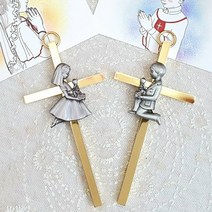 갓플랜 첫영성체 골드 십자가 첫영성체선물 천주교선물 천주교굿즈 가톨릭굿즈 천주교성물, 여자아이