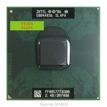 인텔 코어 2 듀오 T8300 SLAPA SLAYQ 2.4 GHz 듀얼 스레드 CPU 프로세서 3M 35W 소켓 P 사용, 한개옵션0