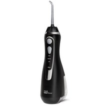 치아 세척기 세정기 휴대용 워터픽 waterpik 치아 잇몸 교정기용 무선 고급 물 및, 검은색