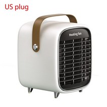 캠핑팬히터 미니히터 900w 미니 전기 히터 팬 핸들 휴대용 홈 데스크탑 겨울 따뜻한 공기 송풍기 홈 용, 우리 플러그
