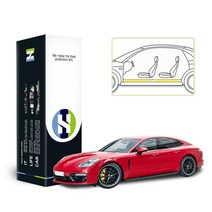 포르쉐 파나메라 GTS 2019 자동차용품 PPF 필름 도어스텝 세트