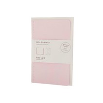 Moleskine 메시지 노트 카드 포켓 플레인 피치 블라썸 핑크 소프트 커버 (3.5 x 5.5)