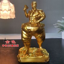 조각상 동상 체중 감량 조각 보디빌딩 피규어 근육 남성 수지 동상 피트니스 룸 공예품 장식 사무실 선, 11 Gold man-25cm