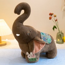 코끼리인형 코끼리쿠션 인형쿠션, 브라운
