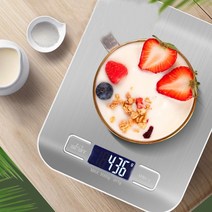 스테인레스 LCD 디지털 주방 전자저울 제빵 음식 요리 계량 무게측정 백라이트 5Kg
