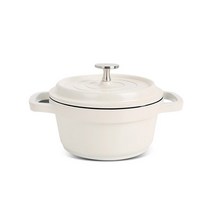 이랜드리테일 경량 주물 냄비, 아이보리, 16cm