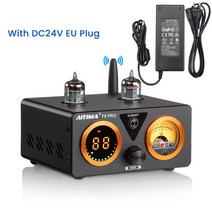 AIYIMA T9 PRO HiFi 블루투스 튜브 앰프 스테레오 파워 앰프 USB DAC 동축 OPT 가정용 오디오 앰프 VU 미터 앰프 100Wx2, 01 T9 PRO 24V EU