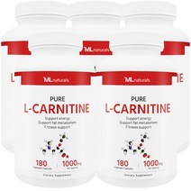 [미국번개배송] 착한명품 마이라이프 내추럴스 엘카르니틴 1000mg 180 야채캡슐 5병