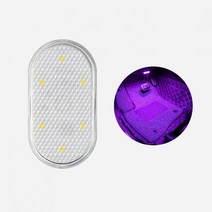 자동차 전방 감지 센서 LED 터치 라이트 5V 다채로운 Usb 충전 Led 무드 조명 자동 지붕 트렁크 스토리지 박스 미니 돔 599EA 2, 02 02