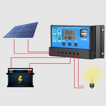 태양광패널 접이식 400w 600w 자동 솔라 컨트롤러 20A LCD MPPT 패널 배터리 레귤레이터 충전 PWM 가정용, 03 30A-N