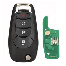 자동차원격시동 차량경보기 jingyuqin 플립 키 315433mhz id46 pcf7961e7941e for chevrolet cruze avo 2014-2018 234 버튼, 433mhz pcf7961e, 4 버튼 시작
