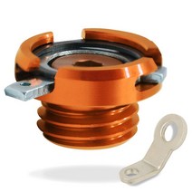 바이크 오토바이 M20 x 2.5 CNC 엔진 오일 컵 나사 혼다 CBR 600 F2F3F4F4i CB600 호넷 그롬 MSX 125 CB650F, [04] 주황색