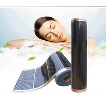 구들장 온도 조절기 농막 탄소매트 필름 건강한 바닥 난방 적외선 바닥 난방 탄소 히터, 50x800cm