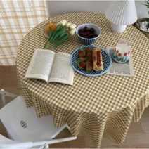 다이소 식탁보 코스트코 테이블보 테이블 커버 이케아 사각 식탁매트 사무실, 150x100cm, 오렌지(DT4)