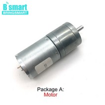 JGA25-370 미니 모터 DC 12 볼트 3V 6V 24V 높은 토크 저속 역방향 전기 모터 감소 엔진 12 v 기어 모터, 06 6v 1363rpm_01 Package A