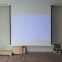 YCNS 가벼운 알루미늄케이스 적용 라이트 전동 노출스크린 롤스크린 빔스크린, 01) 유선스위치 작동방식 80인치