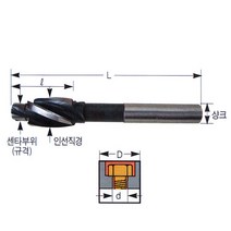 φ와이지원-카운터보어 6.0mm 11.0 (1EA) 공구류 절삭 작업ヰ_ea, ヰ＂이상품＂, 기본※옵션
