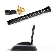 WEYWU 안테나 10.2 cm 유니온 잭 영국 국기 짧은 안테나 미니 쿠퍼 모든 모델 쿠퍼 S JCW 하드탑 2/4 도어 컨버터블 컨트리맨 클럽맨 로드스터 평화맨 체크 보드, CarbonFiber