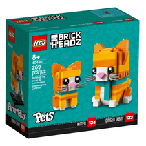 레고 40480 LEGO 브릭헤즈 연갈색 고양이, 혼합색상